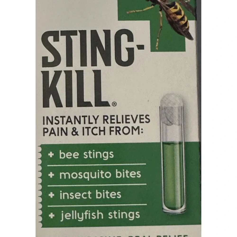 Sting-Kill Swabs 5 ct from bee stings, mosquito bites, and jellyfish stings